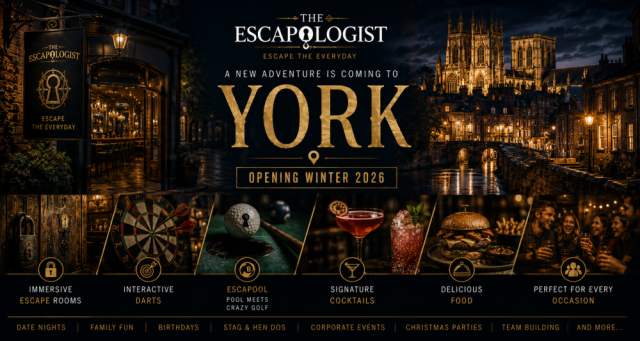 New Escapologist Site - York opening Winter 2026