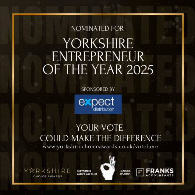 Olly McClaren Nominated for Entrepreneur of the Year at the Yorkshire Choice Awards!